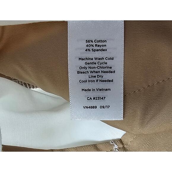 NWT talbots Hampshire ankle picket lined white dress pants stretch comfort 14 - Picture 6 of 9